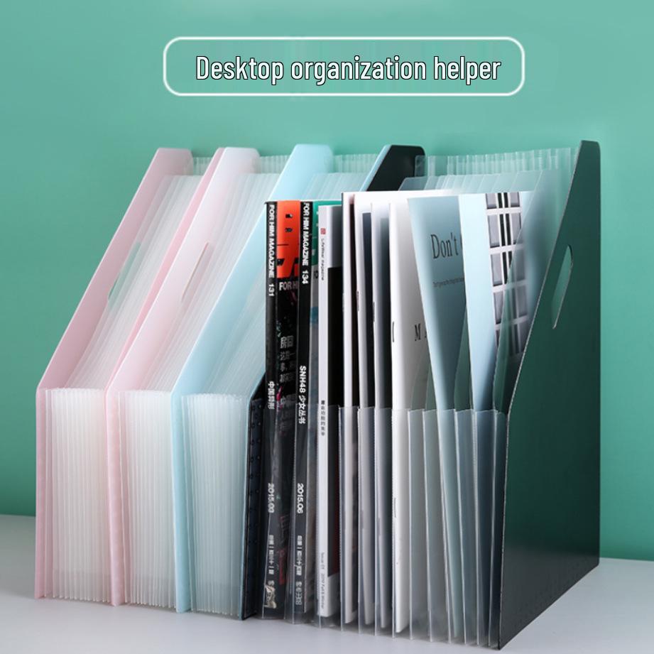 A4 Large-Capacity Accordion Document Bag for Student Test Paper Storage