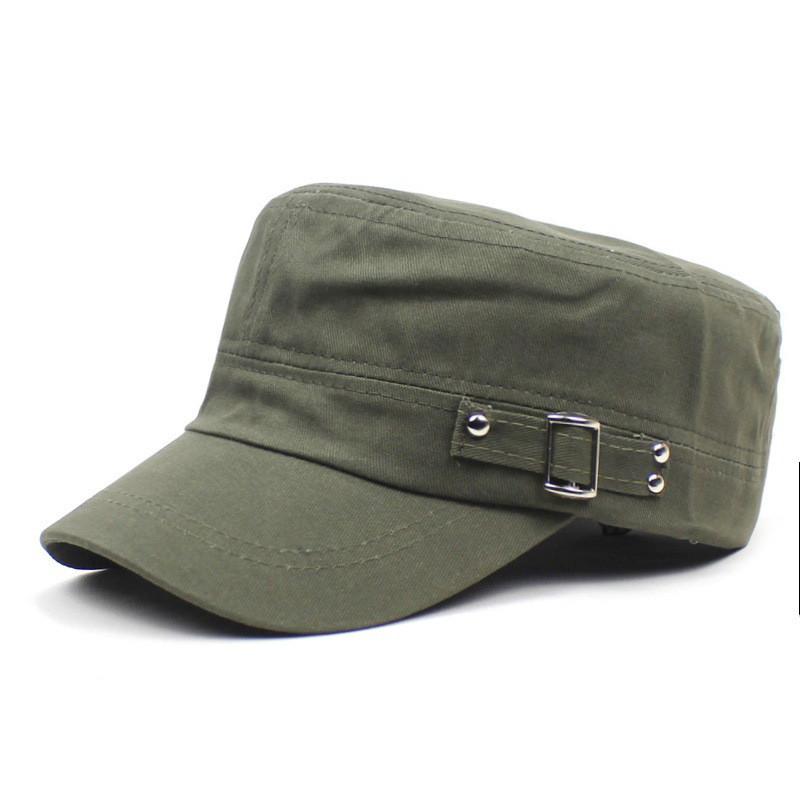 Casual Mens Cotton Flat Cap With Adjustable Fit For Sun Protection And Wind Resistance