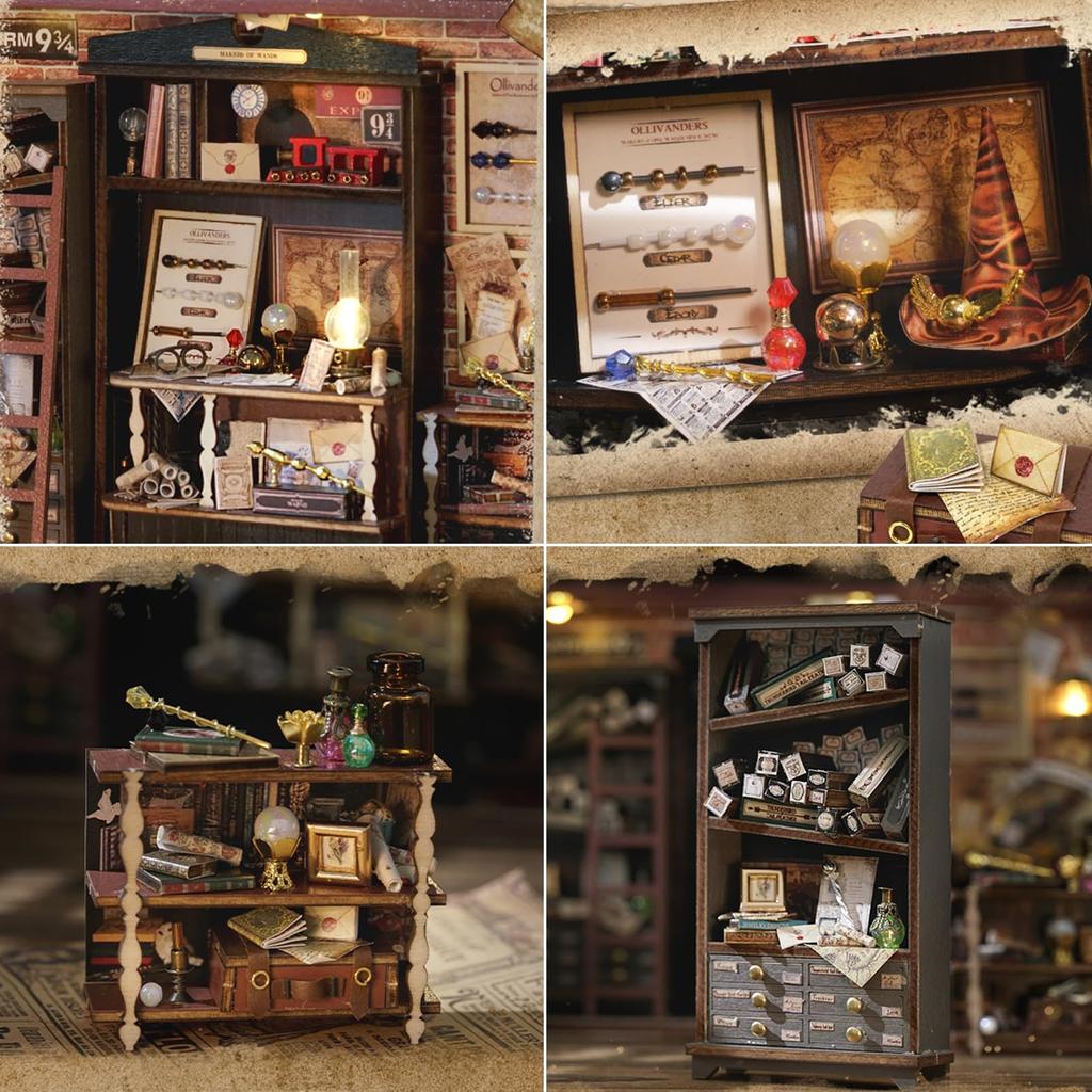 Kit de Casa de Bonecas de Madeira DIY para Iniciantes Estilo Japonês Casa de Bonecas em Miniatura Kit Artesanal Conjunto Presente Perfeito para Coleção de Miniaturas Decoração - - -