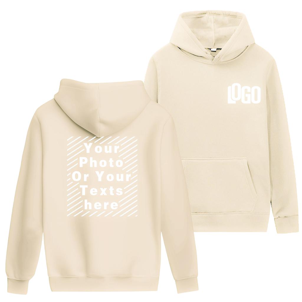 Customized DIY15Printed Hoodies For Men and Women Loose Casual Wear Long Sleeved Hooded Sweaters
