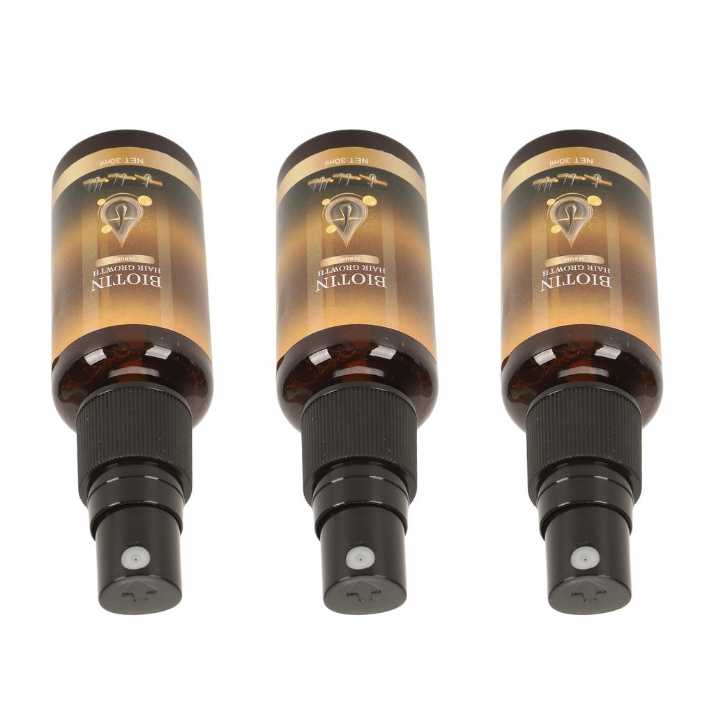 3pcs Biotin Hair Growth Spray for Thicker Hair Repair Scalp Care Strengthens Root Ginger Ginseng Extract Hair Regrowth