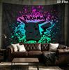 Pokemon Wall Tapestry Aesthetic Wall Hanging Printed Fabric Blanket Decorative Tapestries For Bedroom Living Room Home Decor