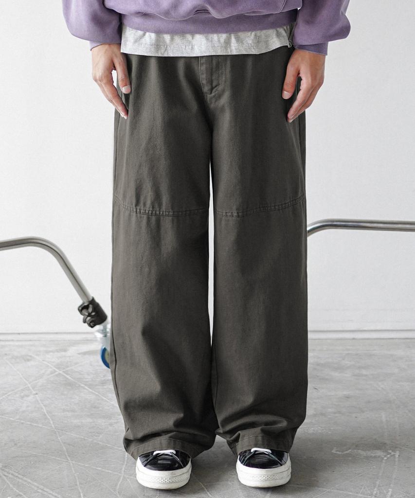 EZKATON Silent Cotton Pants Deep Grey Mmlp6907