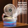 Portable USB Rechargeable Spray Fan, Quiet Mini Summer Cooling Desktop Fan For Office/Dorm/Outdoor