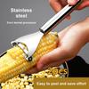 2 Pcs Corn Kernel Remover Kitchen Stainless Steel Corn Scraper Manual Multi-Function Corn Shelling Tool