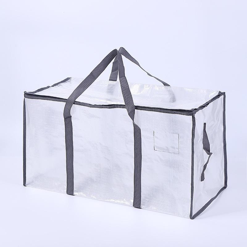 

Прозрачная полипропиленовая сумка для хранения одежды, одеяло большой емкости, сумка для хранения игрушек, всякая всячина, шкаф, коробка для хранения постельных принадлежностей, пуховое одеяло светло-серый