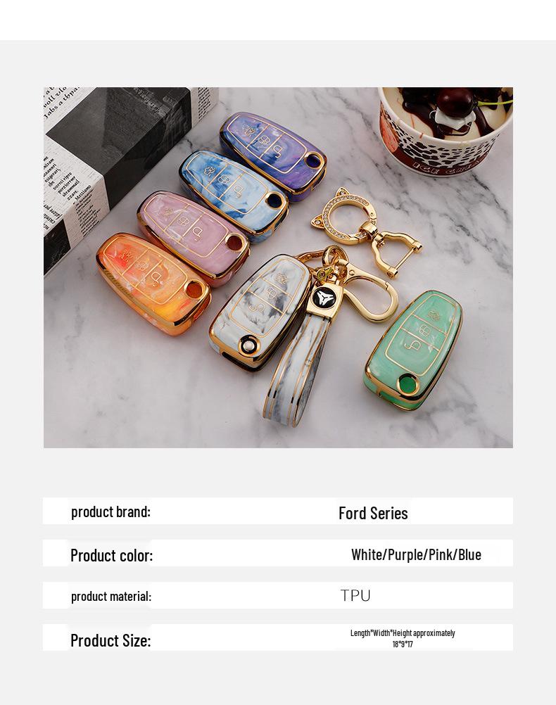 Stylish Ford Key Case for Fiesta, Ecosport, Mondeo, and Victory - Full Protection Cover