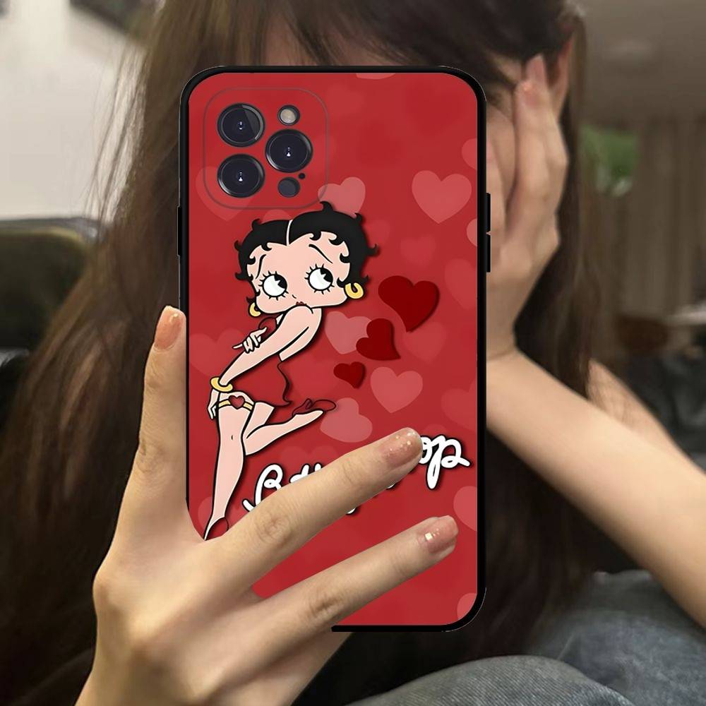 

B-Bettys Boops Phone Case For IPhone 16 17 Air 15 14 13 12 11 Pro Max 16E Plus Fundas iPhone 16pro max