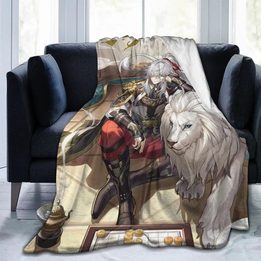 Anime Honkai Star Rail Acheron All Season Fleece Blanket Throw Ultra Soft Flannel Blanket Digital Printed Premium Fluffy Fleece