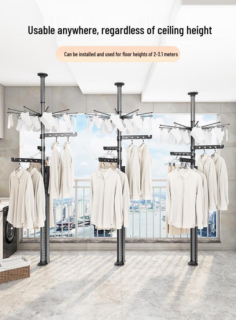 Top-Tier Telescopic Freestanding Clothes Drying Rack for Bedroom 