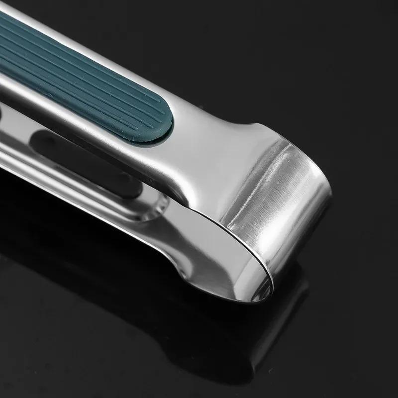 7/9/12 Inch Non-slip Food Tongs Stainless Steel BBQ Meat Salad Bread Clip Tong Barbecue Grill Buffet Clamp Kitchen Cooking Tools