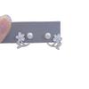 S925 Silver Hairpin Earrings, Flower-shaped Pearl Stud Earrings, Women's Light Luxury Niche Design Fashion Earrings