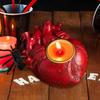 Human Organ Models Candle Holder, 3D Heart Spine Brain Candlestick Candle Stand,Halloween Horror Theme Home Decorations
