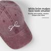 Embroidery Bow Sun Cap Adjustable Sun Hat Unisex Baseball Cap