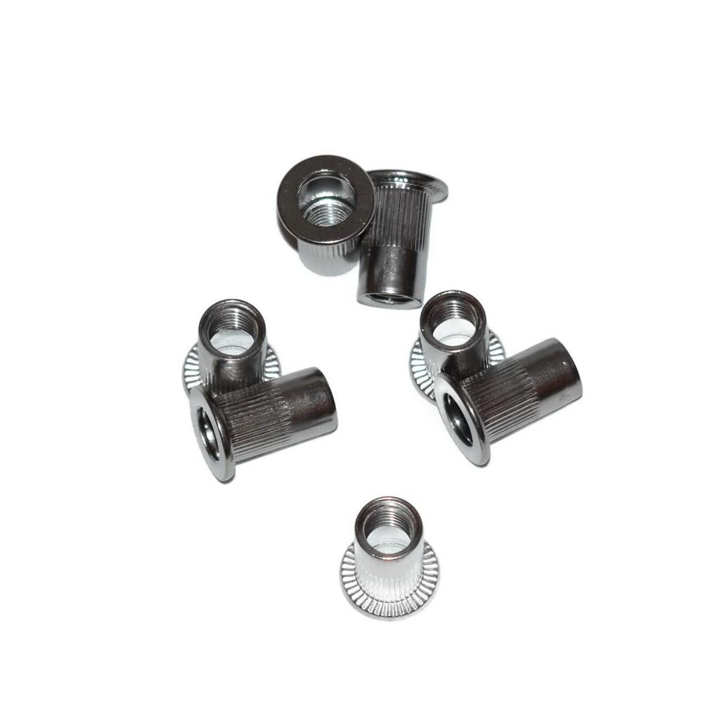 Stainless Steel Cylindrical Rivet Nut A2 M8X16. 20 Pcs. Fastening Range 1-3.5