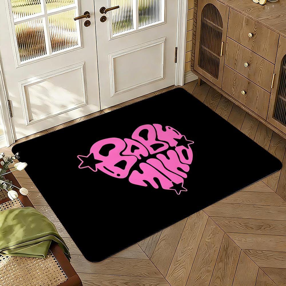 Singer Y-Young Miko Music Floor Mat Soft Thickened Absorbent Non-Slip Bedroom Living Room Door Mat Home Decor Flannel Rugs