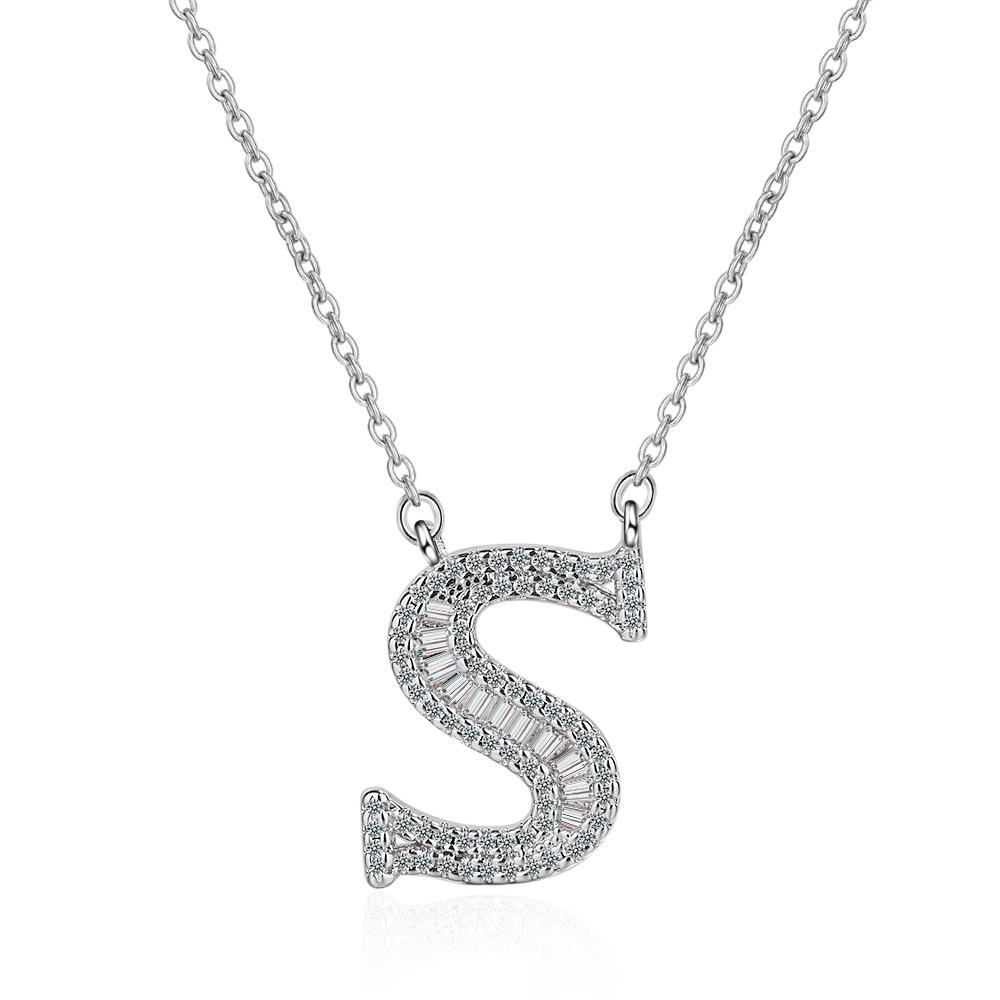 26 Letters of The Alphabet Necklace Female Romantic Travel with The Same Short Section of The Collarbone Chain Valentine's Day Gifts Necklace