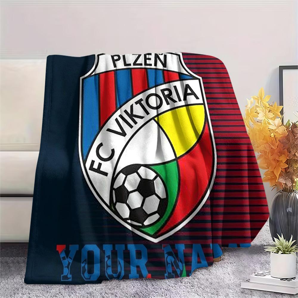 1PC Fc Viktoria Crest Custom Name Patterned Flannel Blanket Suitable For All Seasons For Home Decor Warmth And Comfort Gifts Holiday Present