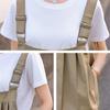 French Summer Women's Slim Korean Style Wide-Leg Casual Overall Shorts