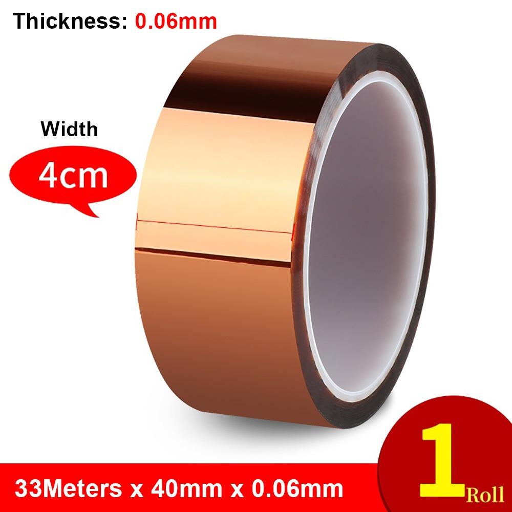 1Roll New 300 DegreeC BGA Tape 33Meters 5-40mm Polyimide Tape Anti-static High Temperature High Temp Tape Electrical Industry