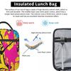 Colorful Graffiti Splashing Insulated Lunch Bag for Women Office Cooler Thermal Food Box Tote Portable Lunch Boxes Container