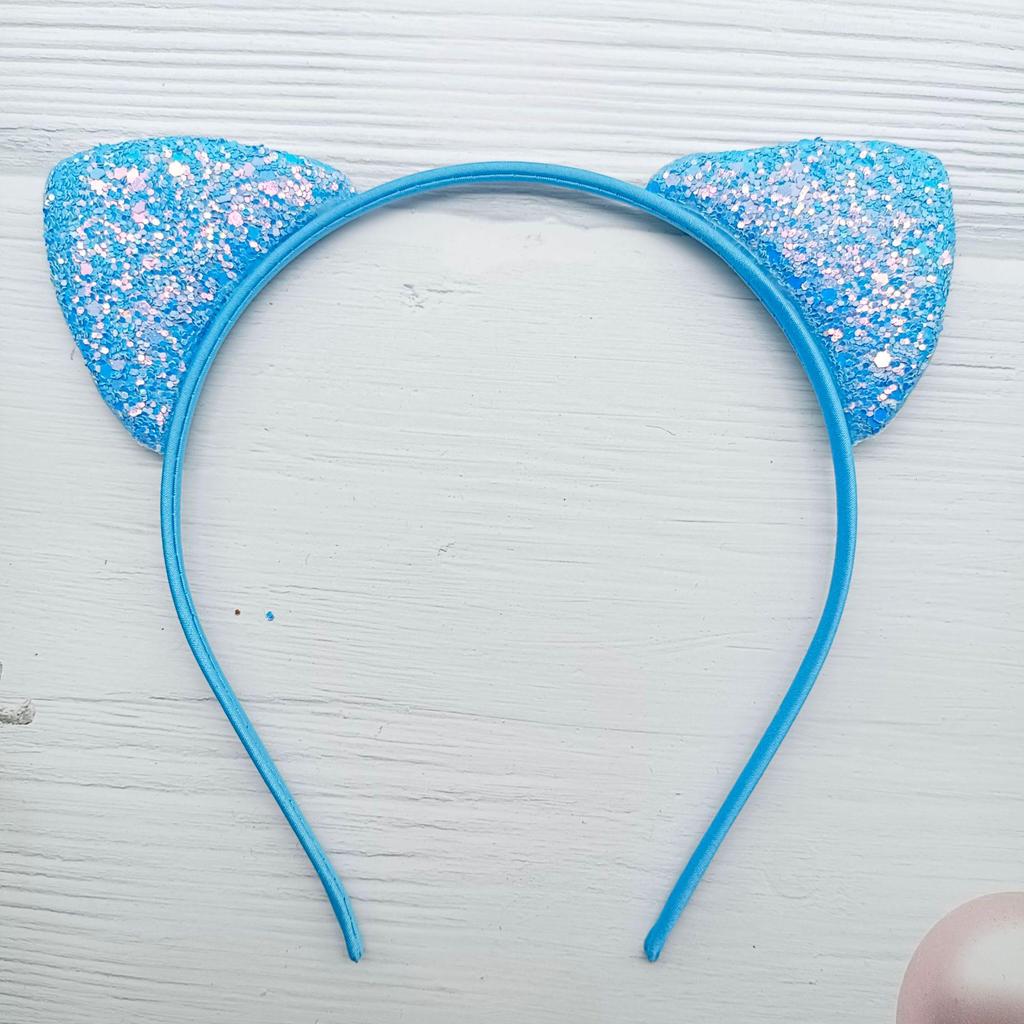 Colorful Sequin Cat Ear Headband for Kids - Festival Party Hair Accessory