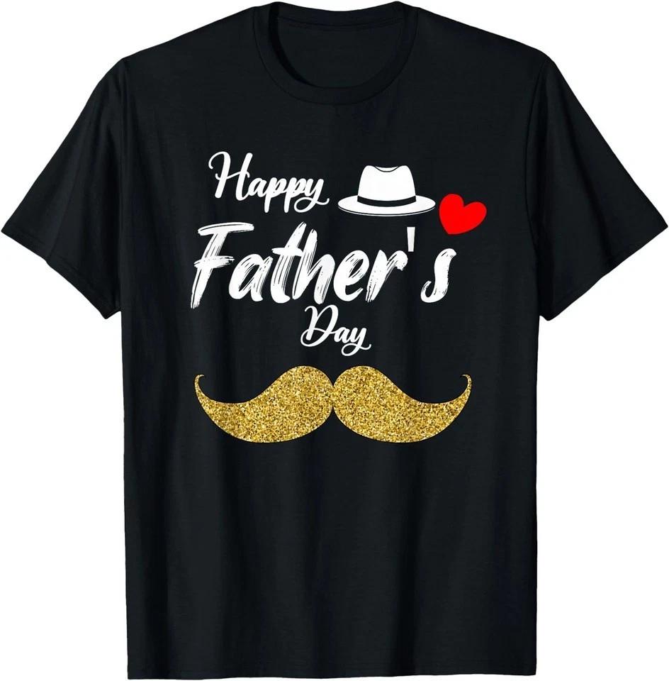 Happy Father s Day 2025 Tshirt for Men Dad Grandpa Love T-Shirt 4XL