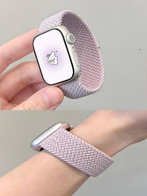 Straps For Apple Watch Bands 44mm 45mm 40mm 41mm 49mm 46mm 42mm Braided Solo Loop Correa Bracelet Iwatch Series 11 10 9 7 8 SE 6