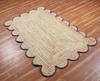 Jute Rug Oval Carpet Rectangle 100% Natural Fiber Area Living Rug Handmade Area Rug