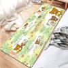 Kawaii Rilakkuma Bear Bathroom Mat Anti-slip Absorb Water Long Strip Cushion Bedroon Mat Welcome Doormat