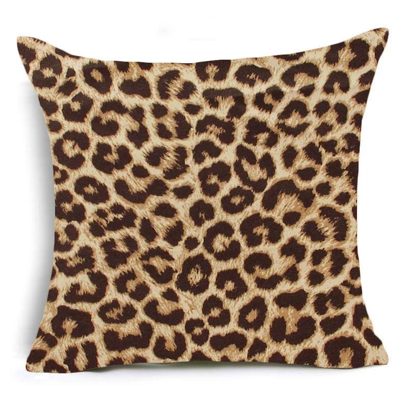Animal Print Leopard Print Pillow Case Pillow Home Sofa Pillow Cushion Cover Hotel Seat Wall