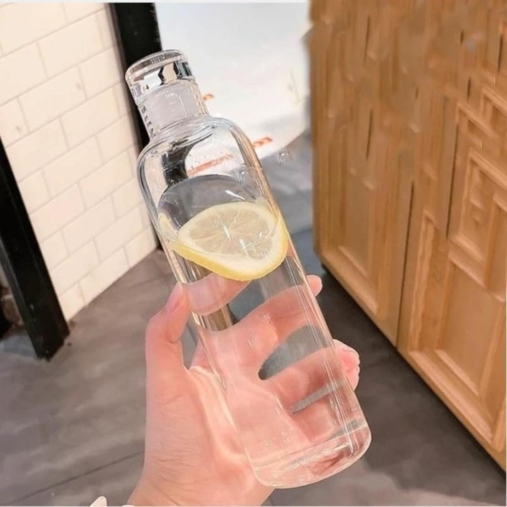 300ml/500/750ml/1000ml/Glass Water Bottle with Leak Proof Lid Reusable Eco Friendly Drinking Bottle Travel Mug for Beverages