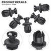 10pcs/Set Car Fairing Clips 2 X 1.1cm Black Bodywork