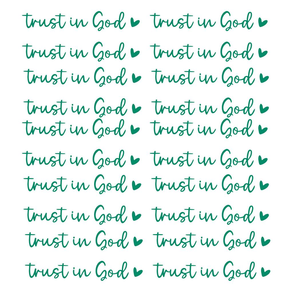Reflect Your Faith Trust in God Decals Motivational Vehicle Decals Removable & Vibrant Reflection set for Car Rearviews