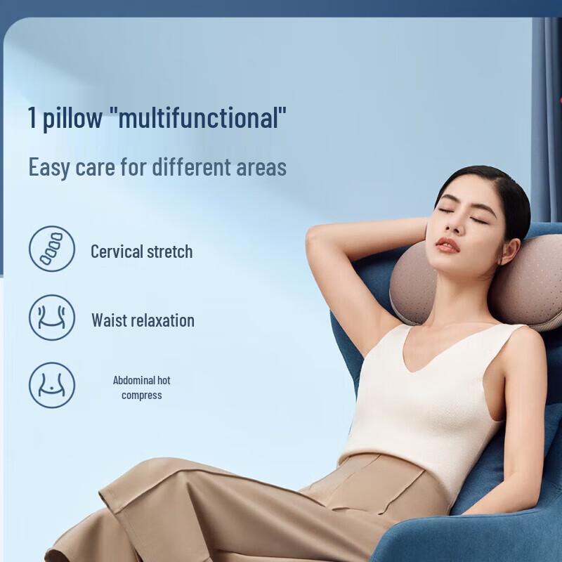 BeRelax Multi-Site Heating Massage Pillow
