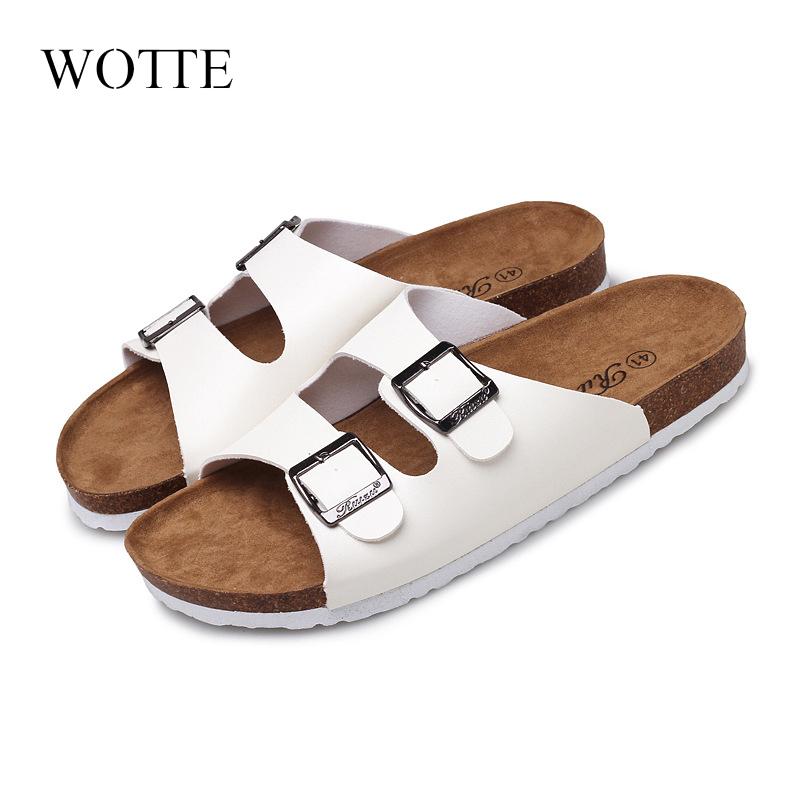 Herren & Damen Kork Sandalen Mode 2024 Lässige Sommer Pantoletten Strand Gladiator Schnalle Zwei Riemen Schuh Flache Hausschuhe Dropshipping