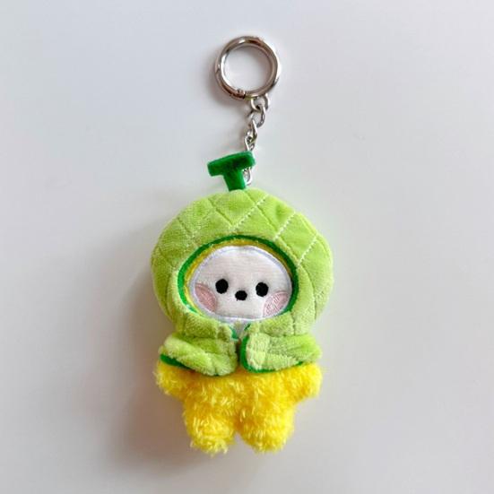 Kawaii Frucht Kopfbedeckung Plüsch Schlüsselanhänger Niedlicher Cartoon Tasche Anhänger Zubehör