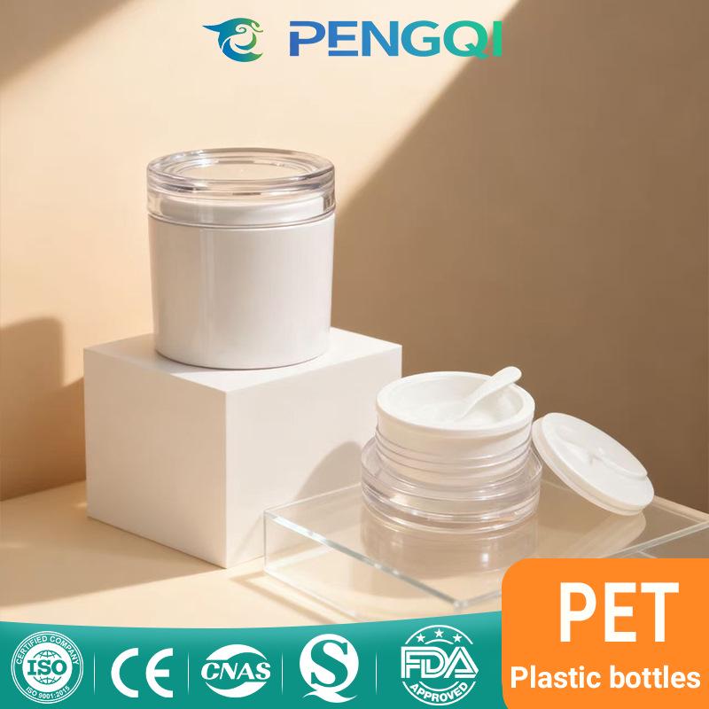 100ml Skincare Toner Spray Bottle with Chinese Style Design, Press-Type Dispenser, High-End Feel. 20g; White