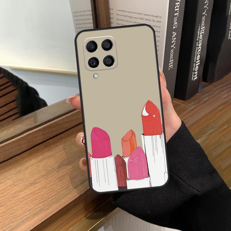 Lipstick Love Fashion Case For Samsung Galaxy M56 M06 M16 M36 M52 M32 M12 M54 M34 M14 M35 M55 M15 M11 M31 M13 M53
