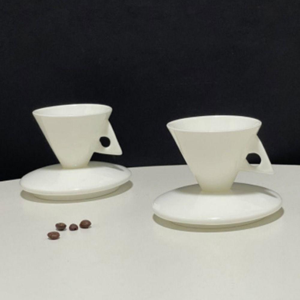 Minimalist Porcelain Espresso Cup Set Conical Coffee Mug Tea Tumbler Demitasse Cup  Gift