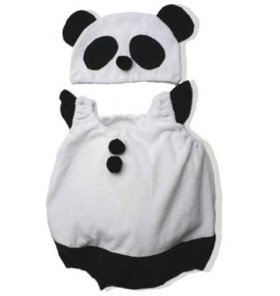 romper with 60cm 70cm 80cm [CooChoutoi] [Panda] [Panda hat] (60cm)