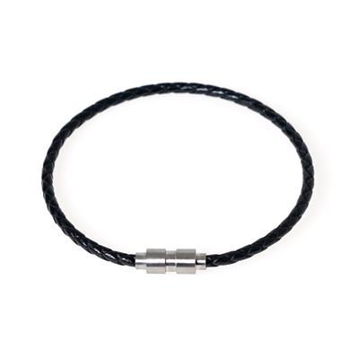 Jbans Classic Classic Slim Leather Bracelet (C1902-Ac481Bk)