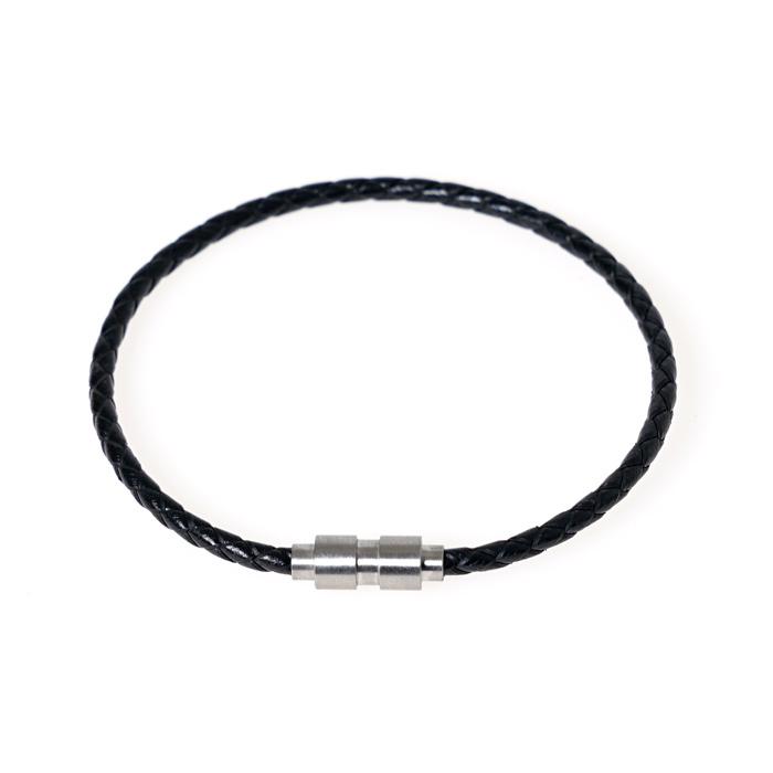 Jbans Classic Classic Slim Leather Bracelet (C1902-Ac481Bk)