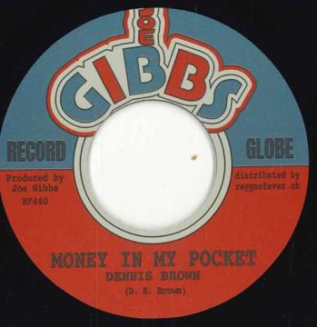 7inch Record DENNIS BROWN / JOE GIBBS & THE PROF - Money In My Pocket / Runnings Irie RF440 Joe Gibbs/Regga 2025 Switzerlan Reggae, Ska & Dub