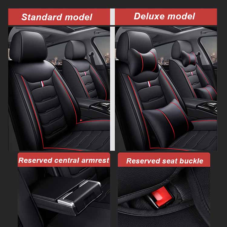 Poduszka na fotel samochodowy z pełnym otoczeniem Skórzana poduszka Cztery pory roku Uniwersalny pokrowiec na fotel samochodowy Oddychający Pełny pakiet Pokrowiec na siedzenie