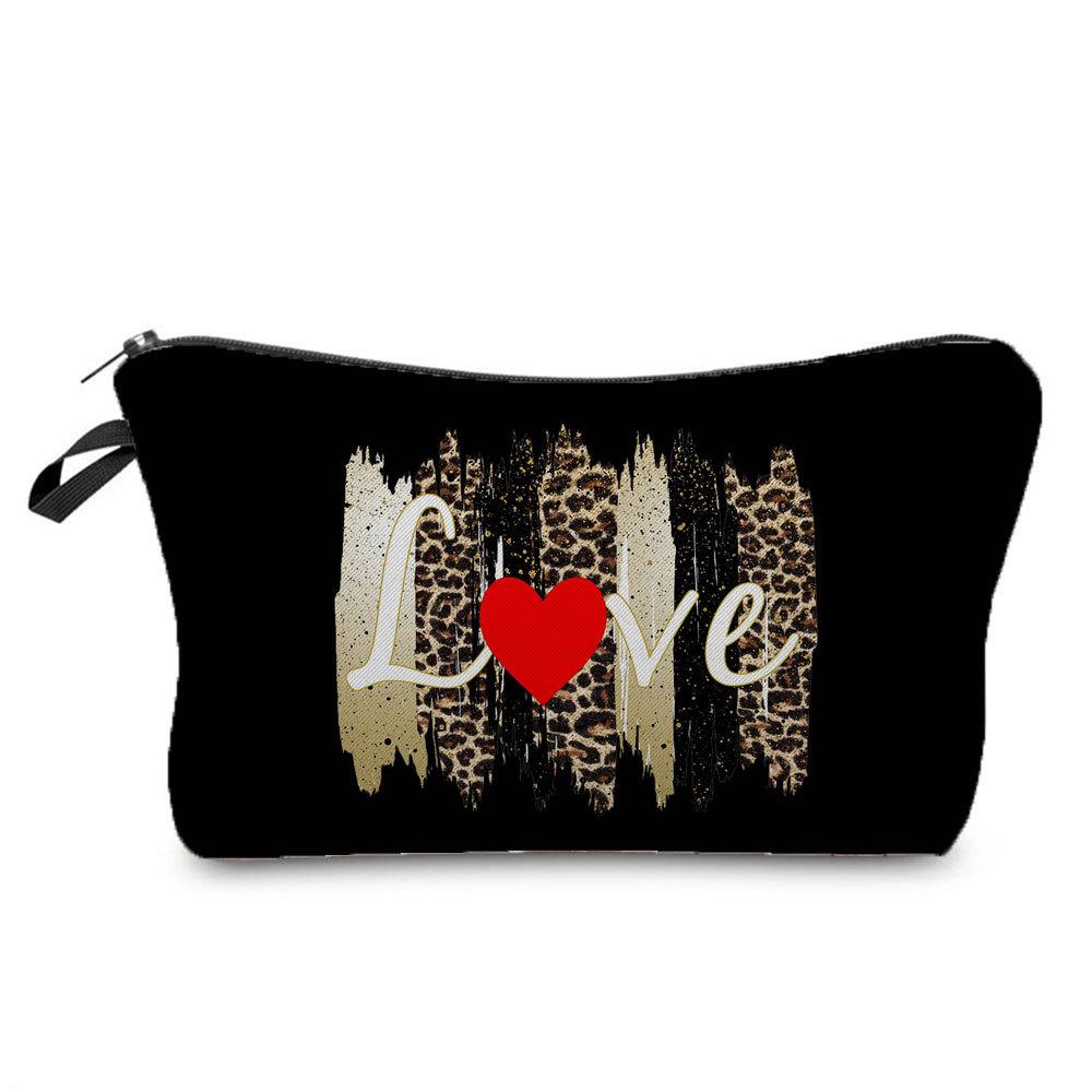 Women Lips Print Cosmetic Bag Toiletries Organize Travel Storage Case 6382