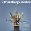 10 In 1 Portable Ratchet Screwdriver Multifunctional Hidden Screwdriver Head Corner Capable Multi Angle Screwdriver Set