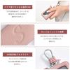 VEISEN Smart Key Case for Men and Women, Initial Embossed, Clear Window, Key Holder, Microfiber Leather Car Cover, One Interior Pocket, Fashionable