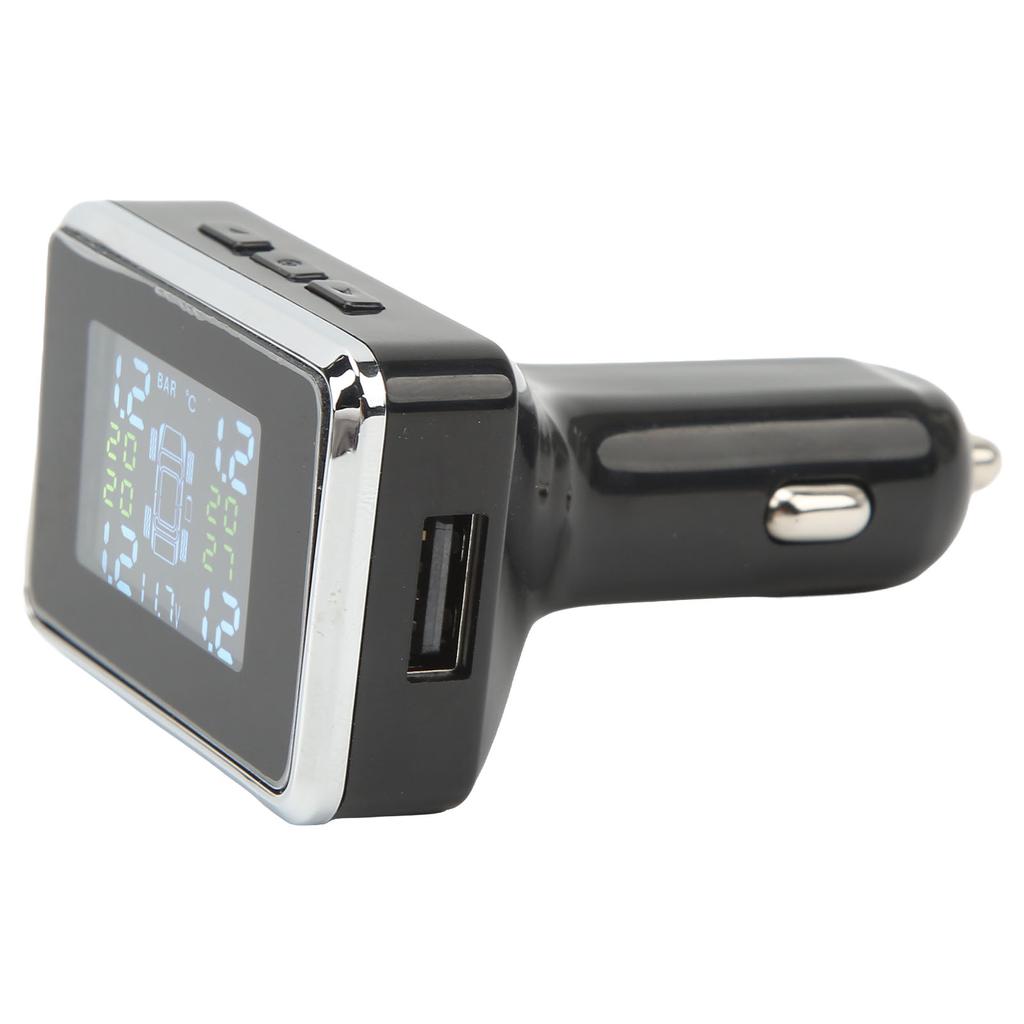 DC 12V Tire Pressure Monitor Stable Signal Long Receiving Distance USB Output Wireless TPMS for