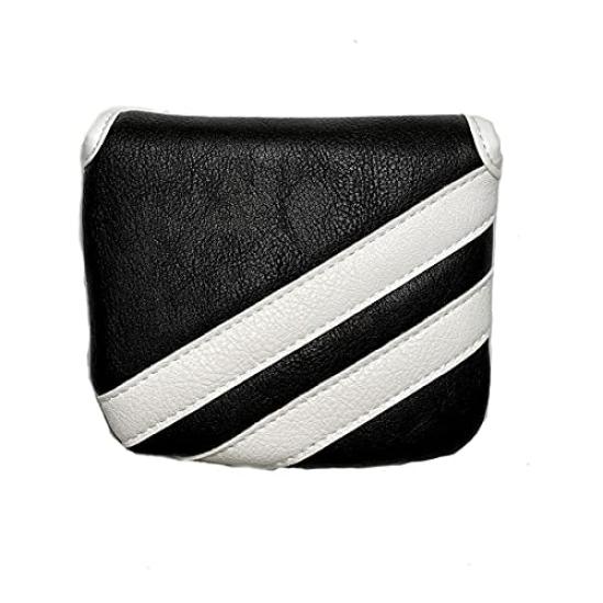 Head Cover Putter Cover for Mallets Compatible with Odyssey 2 Ball TaylorMade Spider Putter Plain (Green (White Line))